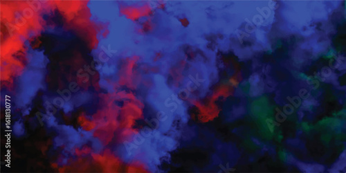 Abstract cloudscape design featuring artistic brushstrokes with bold color combination and dramatic visuals for background purposes