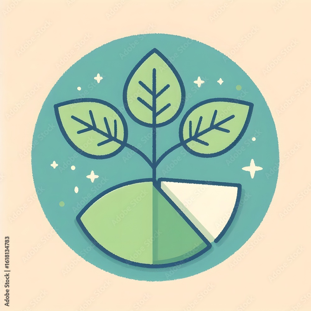 Obraz premium Pastel Business Stats