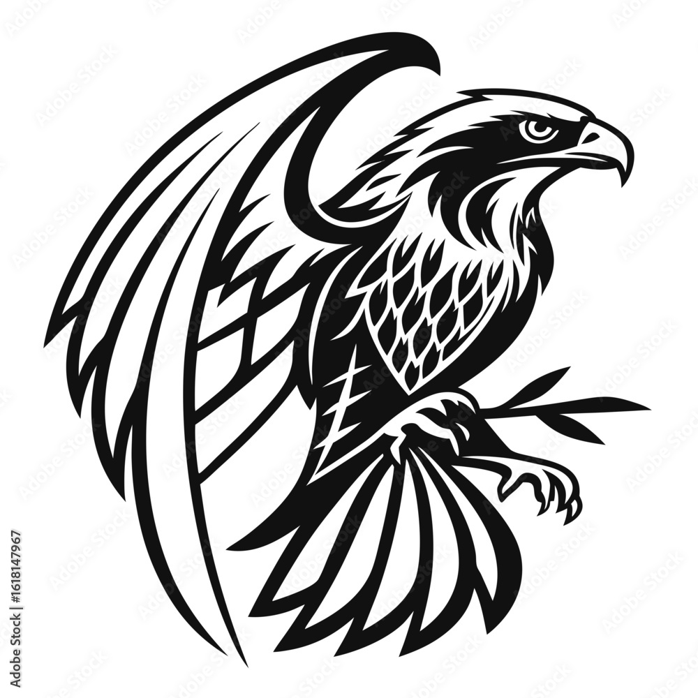 Obraz premium eagle tattoo design