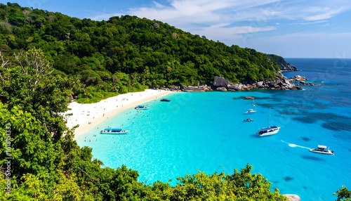 Tropical paradise beach scene (1)