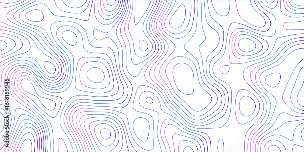 Fototapeta premium Abstract Topographic map. Vector tree rings seamless background, subtle pattern. topographic map background concept. Topographic canyon geometric map relief texture with curved layers and shadow. 