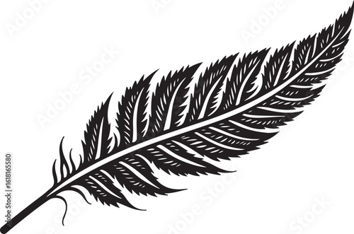 Elegant Feather Silhouette SVG Bundle
