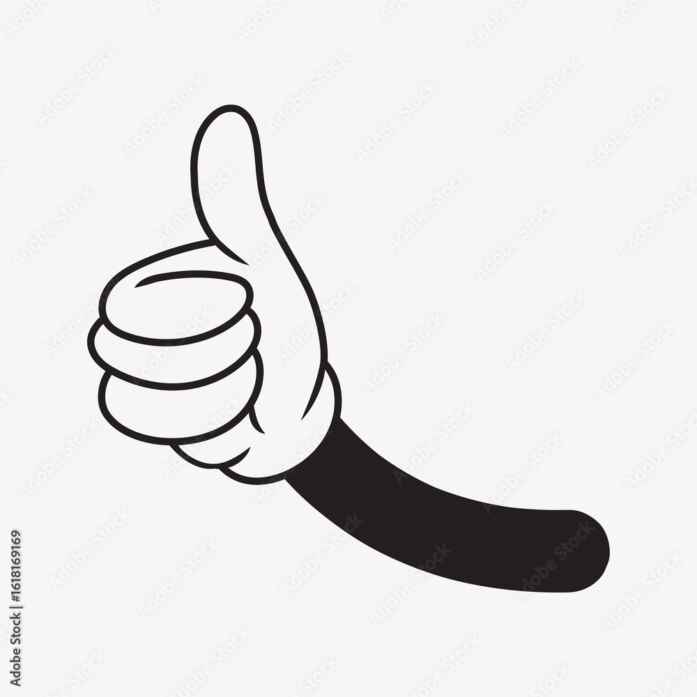 © Rawpixel.com - Cartoon thumbs up hand, gesture line art illustration © Rawpixel.com - Cartoon thumbs up hand, gesture line art illustration