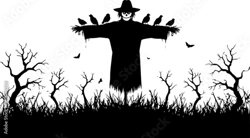 ghost silhouettes set vector bundle