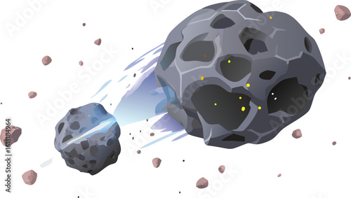 Stone Vector Illustration – Natural Pebbles, River Rocks, Zen Stones, Landscaping Elements, Smooth Rock Shapes for Spa, Nature, Garden, and Meditation Designs

