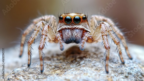 Wallpaper Mural Close-up of a spider on a rock in a natural setting Torontodigital.ca