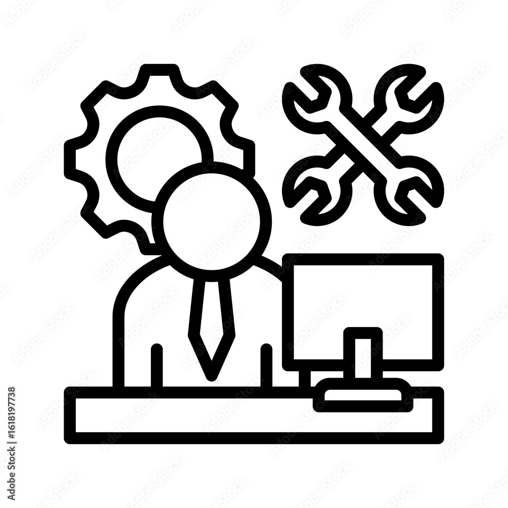 Obraz premium Operating Division icon