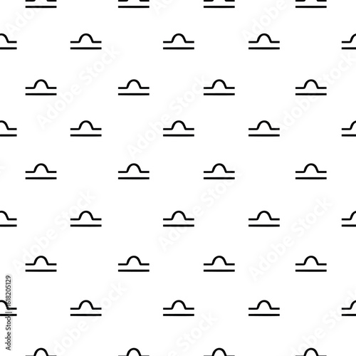 The zodiac sign Libra is dark gray on a white background. Vector template for postcards, fabrics, textiles, wallpaper, paper, packaging.