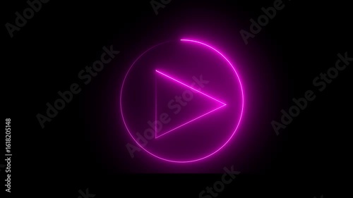 Wallpaper Mural Abstract Audio icon. Glowing pink neon line musical note icon on black background. neon audio icon or sign and symbol. Neon music note icon. Torontodigital.ca
