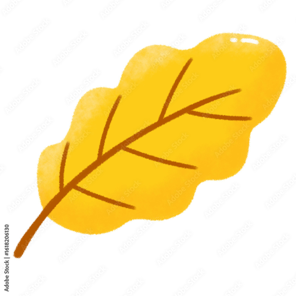Fototapeta premium yellow leaf autumn fall dry maple isolated on white clipart png transparent illustration