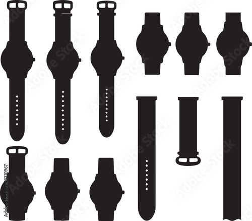 set of different watches shadow 