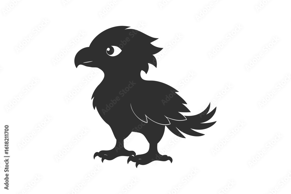 Fototapeta premium baby eagle vector illustration