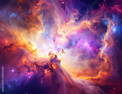 burning fire in the sky