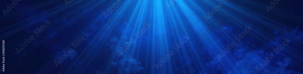 Obraz premium Dark blue gradient, glowing ray pattern, grainy texture , abstract, texture, glowing
