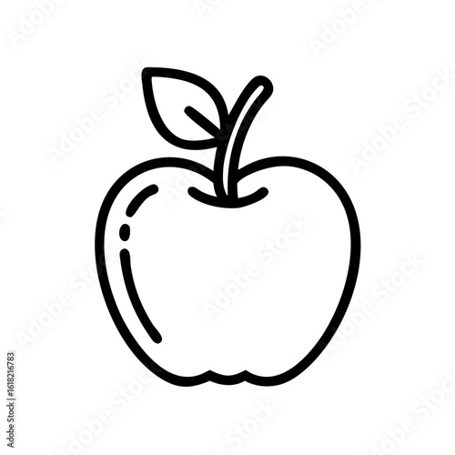Fitness and health apple icon transparent background