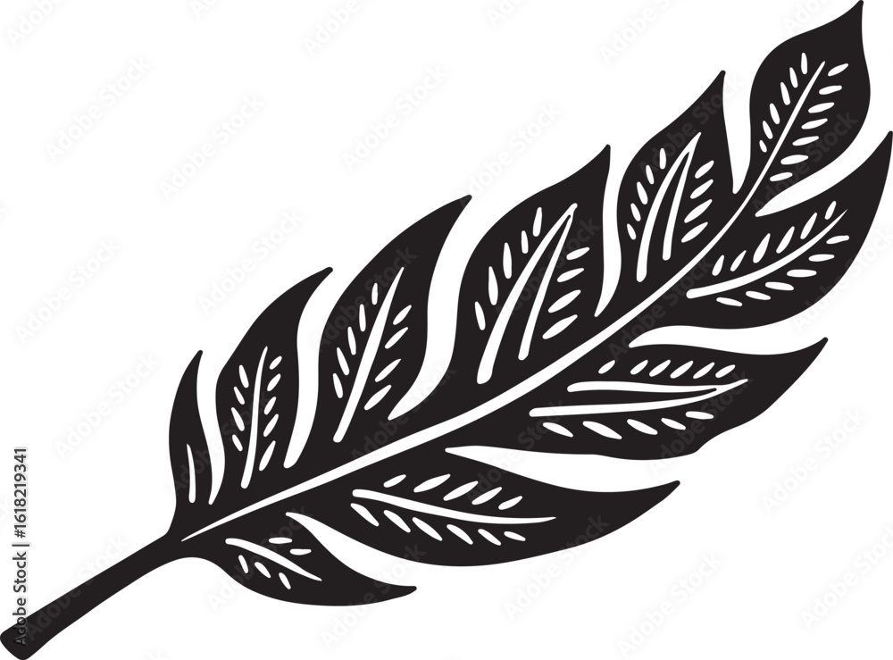 Obraz premium Elegant Feather Silhouette Bundle 