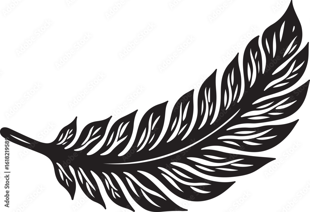 Obraz premium Elegant Feather Silhouette Bundle 