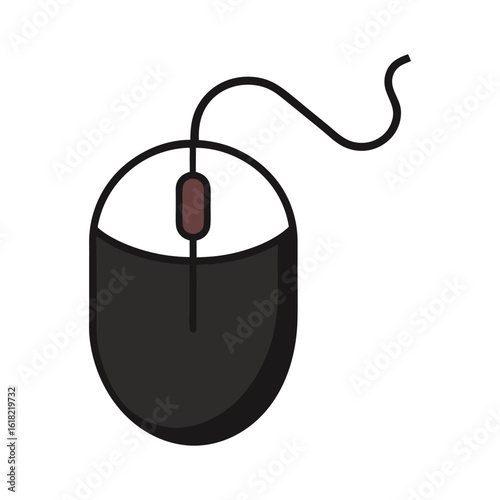 computer mouse on white background