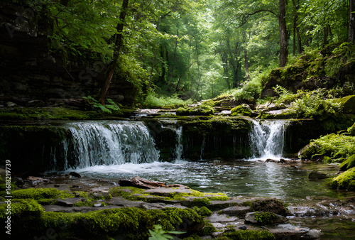 waterfalls in forest