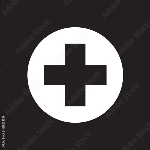 Hospital sign icons set. filled and line illustration. Hospital sign icon vector outline set illustration sign. Medical location point icon vector sign