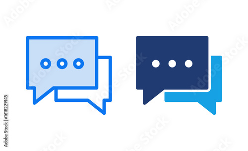 Chat icon vector illustration. speech bubble sign and symbol. comment icon. message