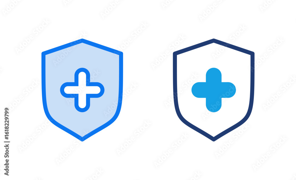 Obraz premium Health insurance icon vector illustration. Insurance document sign and symbol