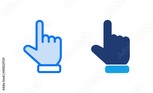 Hand cursor icon vector illustration. cursor sign and symbol. hand cursor icon clik