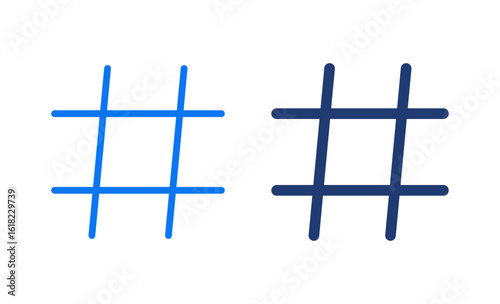 Hashtag icon vector illustration. hashtag sign and symbol