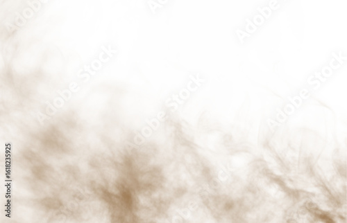 Obraz na plátne Smoke, texture, powder, dust, dirt PNG cloud with flying debris effect