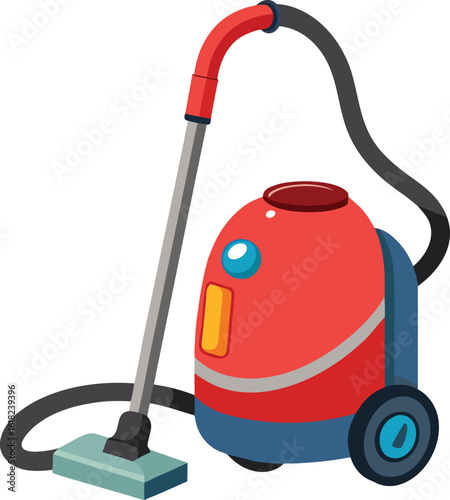 Vector illustration of a vacuum cleaner