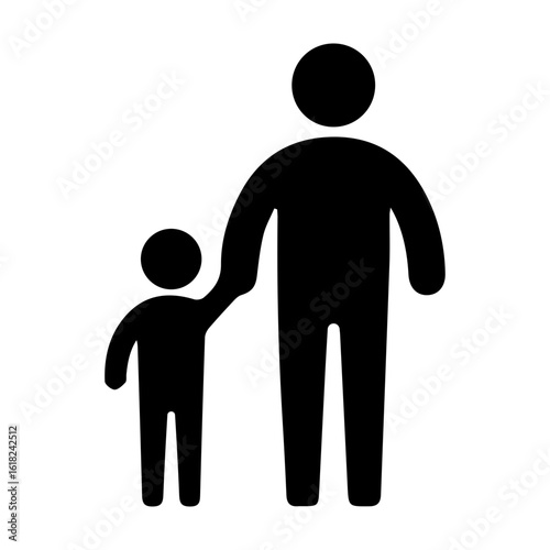 Boy dad glyph icon