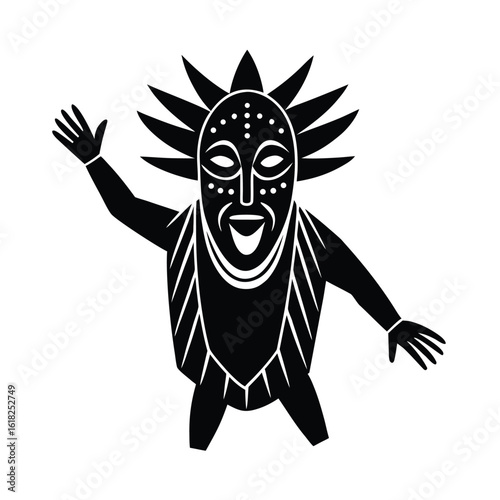 Ivory Coast Zaouli Mask Dance Design
