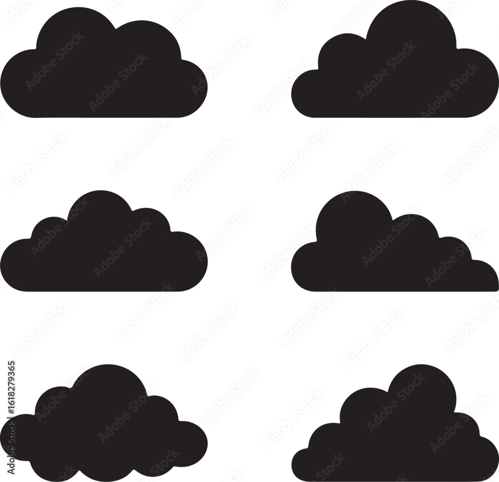 Black cloud shapes clouds silhouette Black cloud shapes clouds silhouette