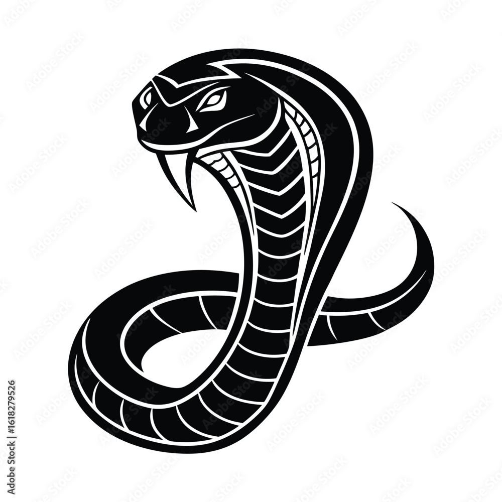 Fototapeta premium tribal snake holographic design