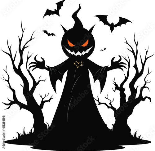 Pumpkin Phantom Silhouette