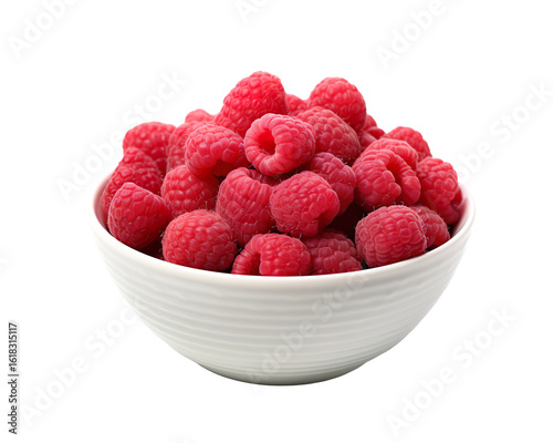 raspberries in a bowl