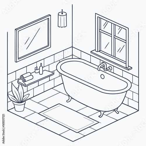 modern bathroom interior
