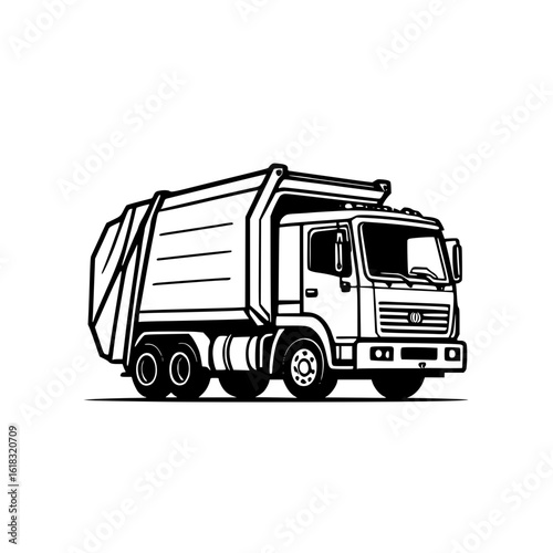 dump truck vector illustration