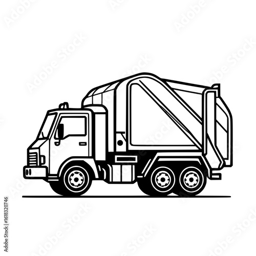 dump truck vector illustration