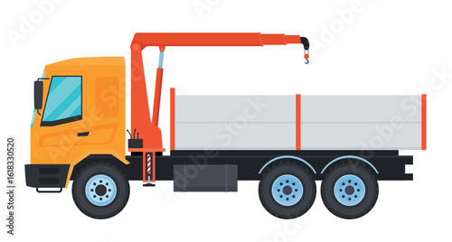 Crane manipulator truck designed for efficient lifting and transporting tasks in various applications