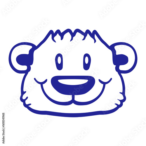 Bear Happy Smile Cute Teddy Friendly Comic Grizzly