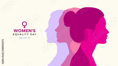 Vector art of celebrating womens equality day with a symbolic representation of female empowerment