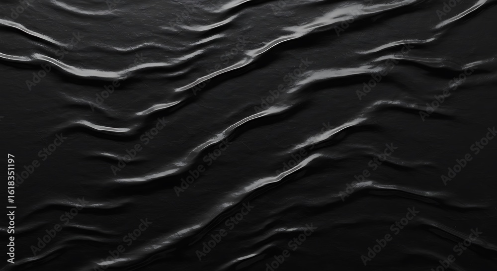 Obraz premium A dark, textured background with subtle, wavy lines