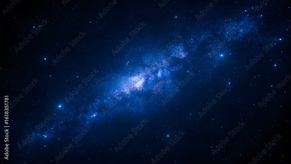 Fototapeta premium Stellar View of the Milky Way Galaxy in Deep Space