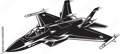 editable fighter jet vector art in ai eps formats with high resolution jpeg png for aviation design
