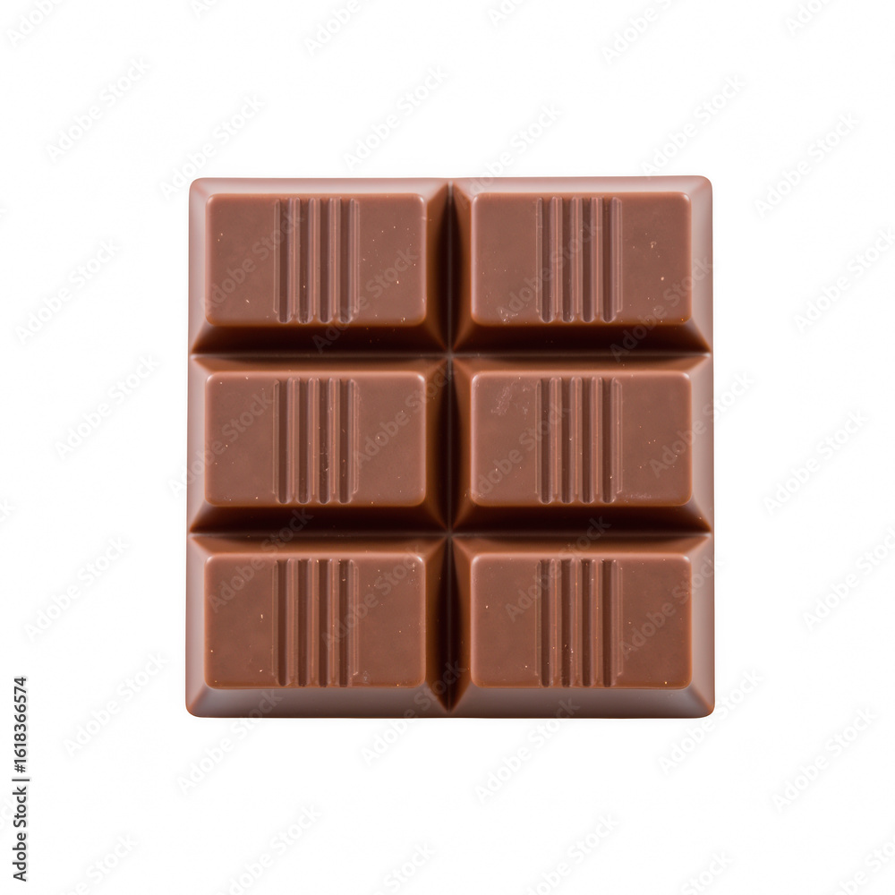 Fototapeta premium Delicious chocolate bar with smooth texture and rich flavor, perfect for satisfying sweet cravings and sharing moments of joy