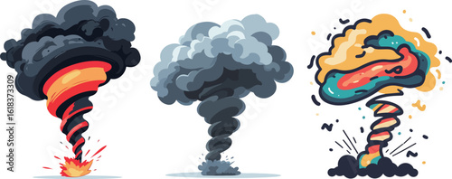 Cartoon Tornado Illustration
