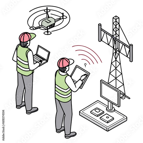 Engineers control anti-drone system using radar and directional jammer to detect and neutralize unauthorized UAVs in protected airspace areas.