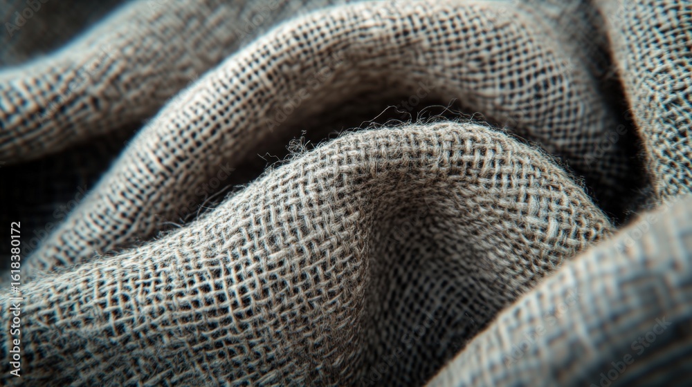 Close-up of textured fabric showcasing natural fibers (1) Close-up of textured fabric showcasing natural fibers (1)