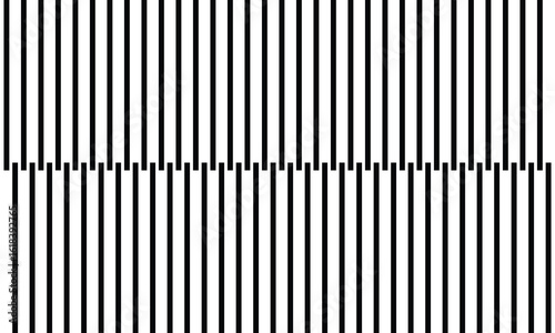 Line fade pattern. Faded halftone black lines isolated on white background. Degraded fades stripe for design print .Vector illustration. EPS 10 .